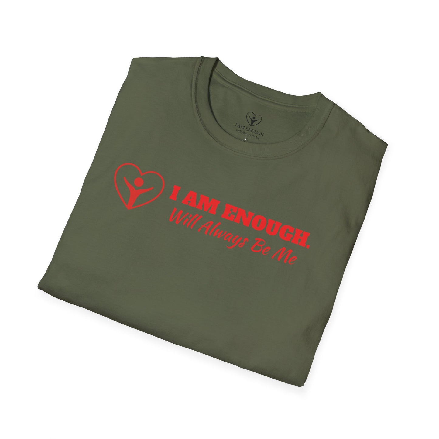 'I Am Enough' Brand Logo and Icon Unisex Softstyle T-Shirt