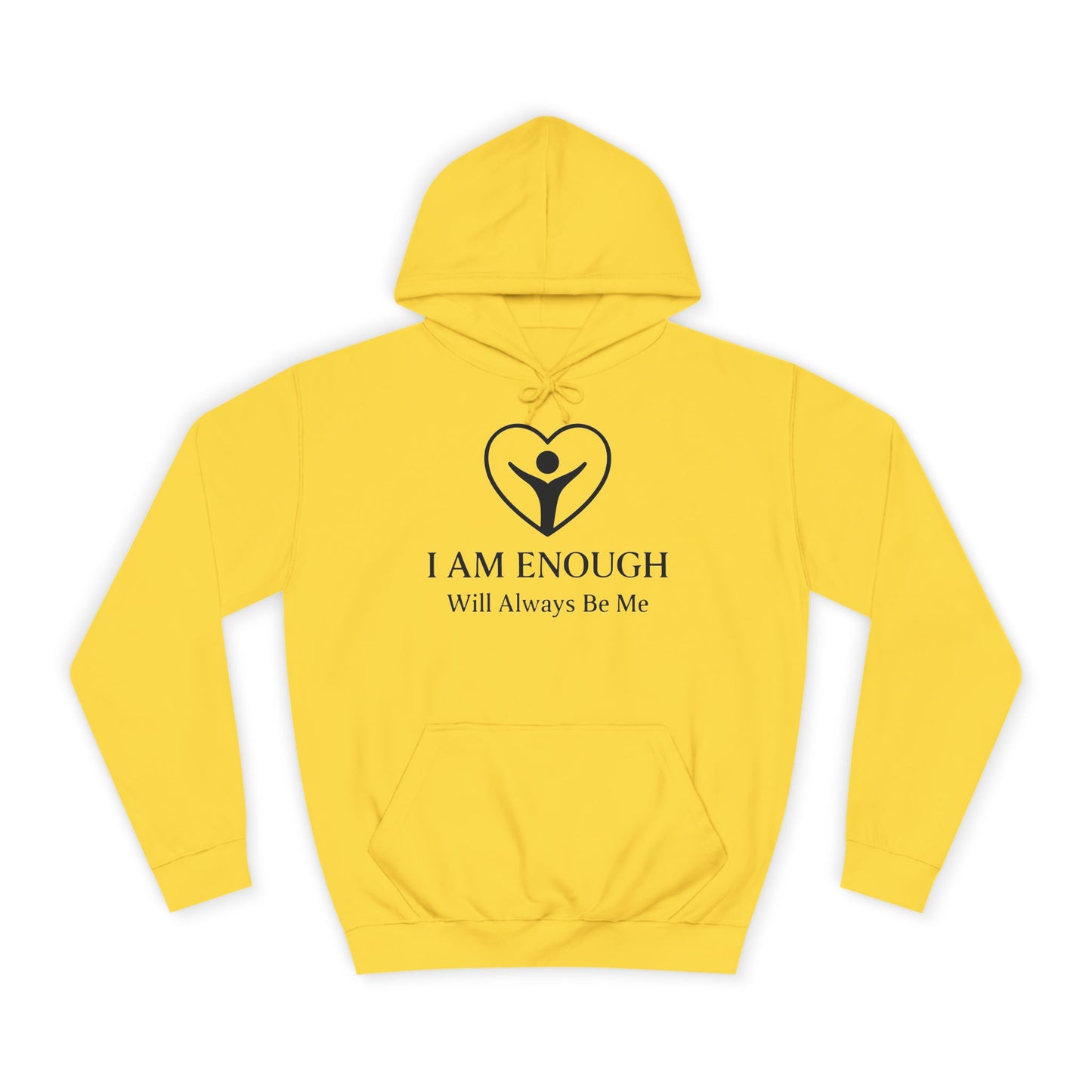 'I Am Enough' Brand Logo and Icon Unisex College Hoodie