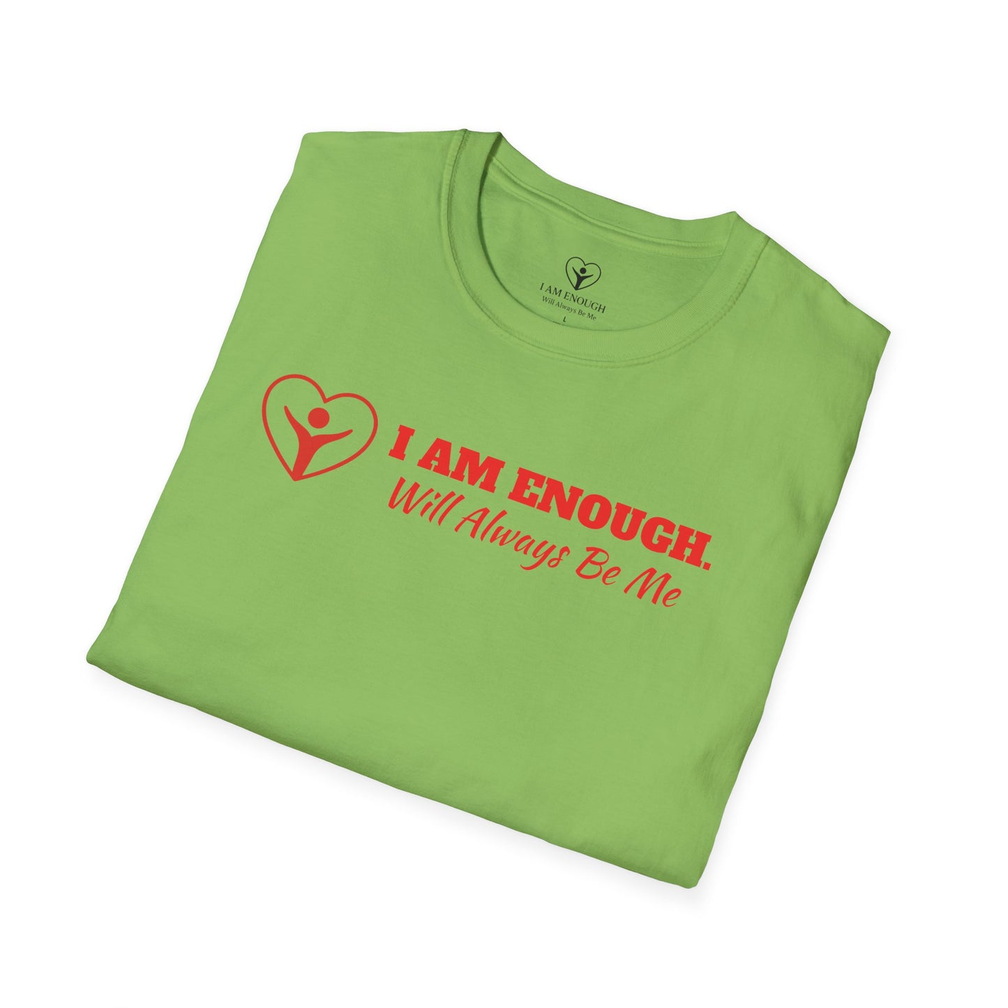 'I Am Enough' Brand Logo and Icon Unisex Softstyle T-Shirt