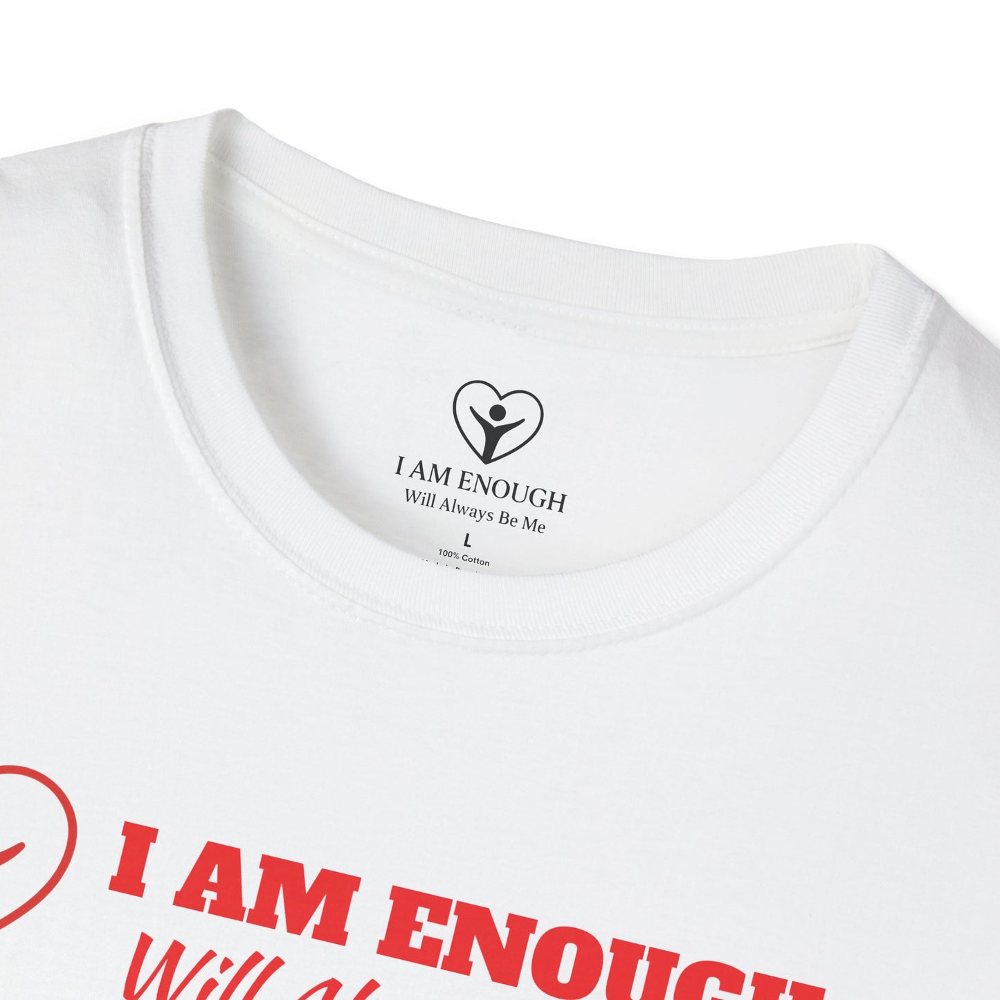 'I Am Enough' Brand Logo and Icon Unisex Softstyle T-Shirt