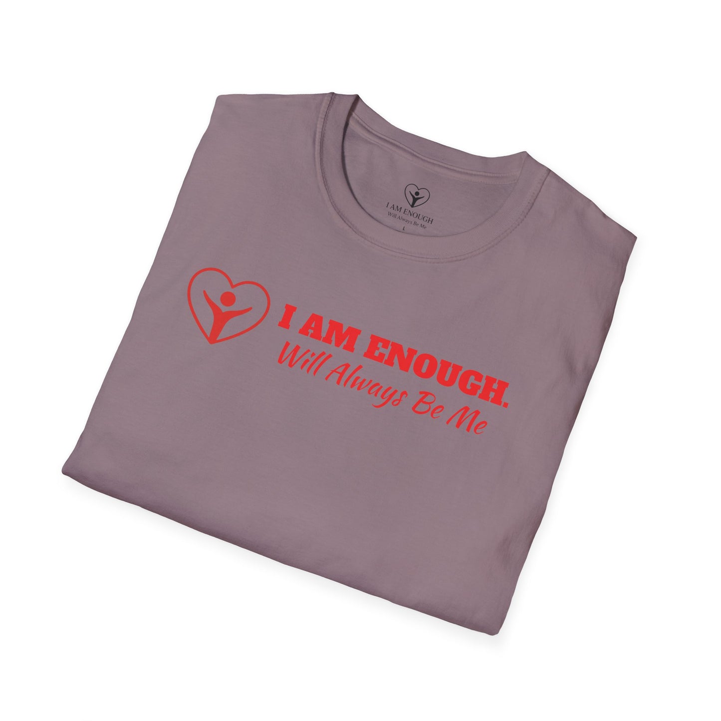 'I Am Enough' Brand Logo and Icon Unisex Softstyle T-Shirt