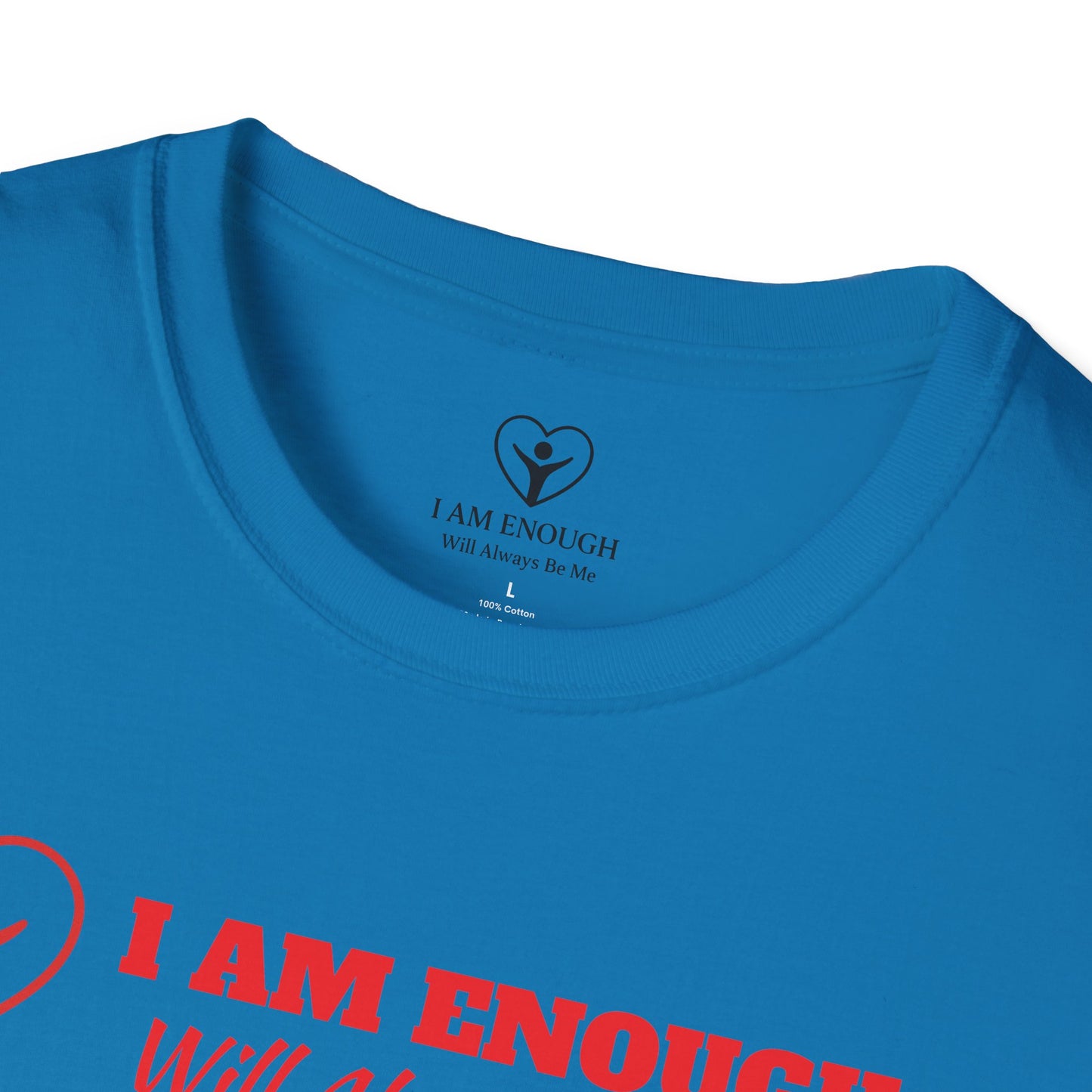'I Am Enough' Brand Logo and Icon Unisex Softstyle T-Shirt