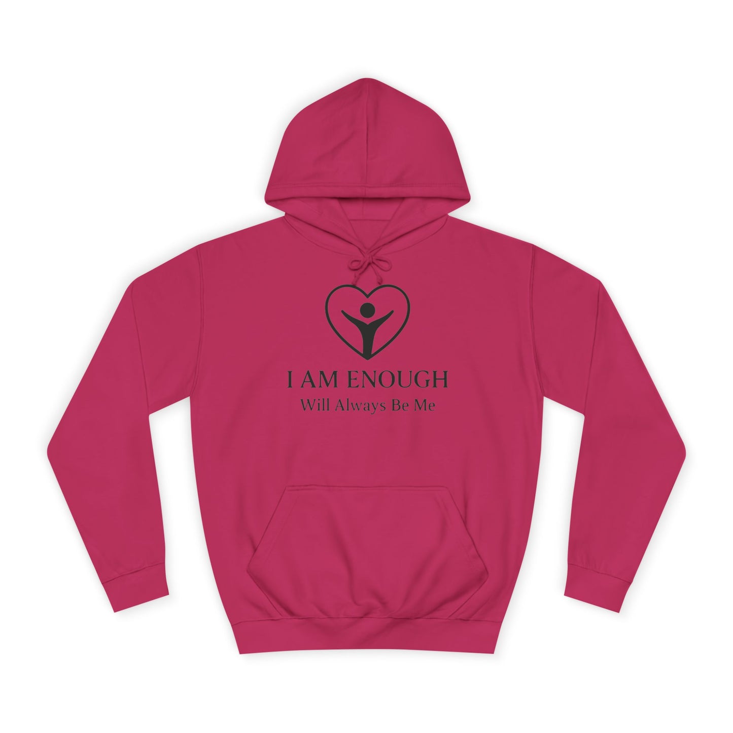 'I Am Enough' Brand Logo and Icon Unisex College Hoodie