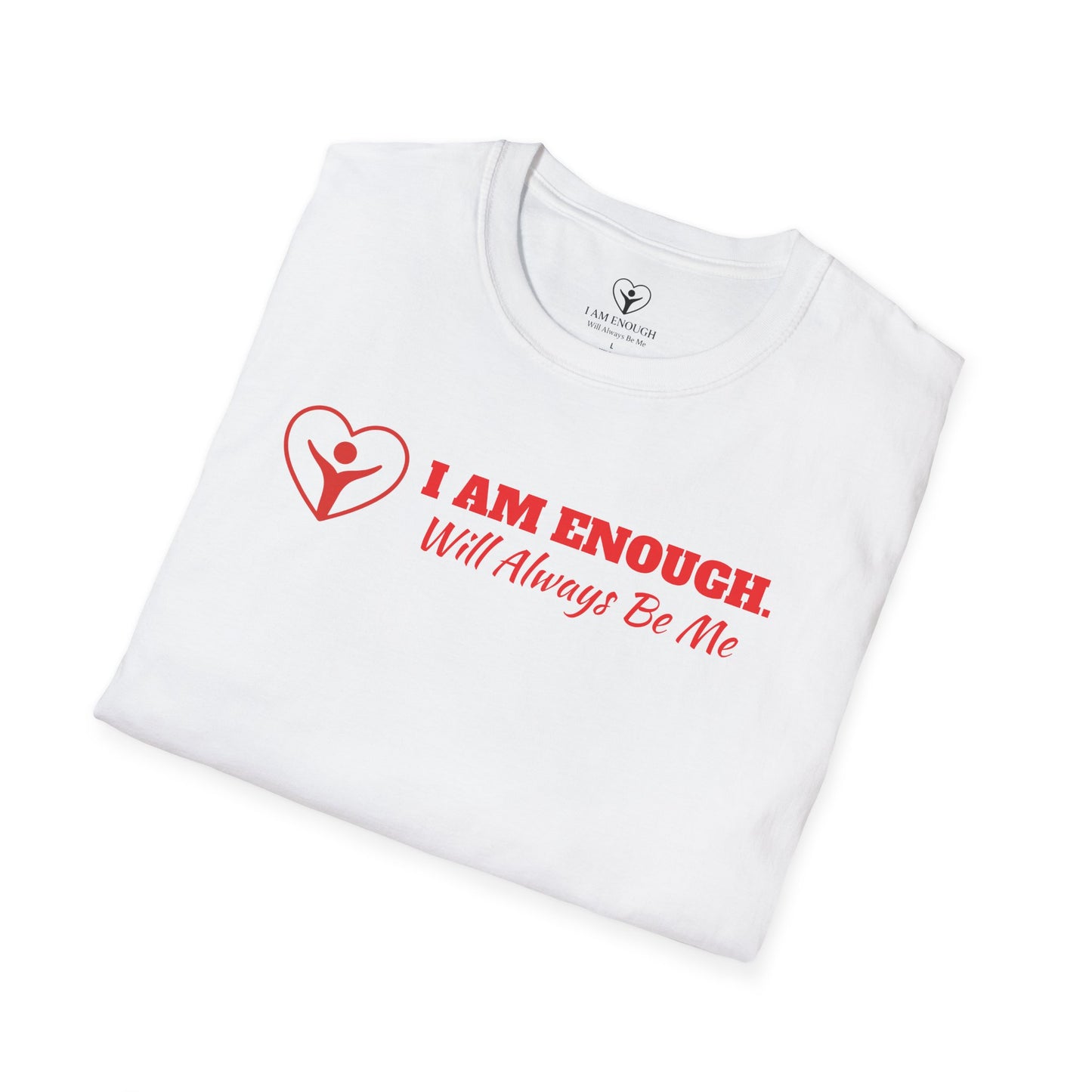 'I Am Enough' Brand Logo and Icon Unisex Softstyle T-Shirt