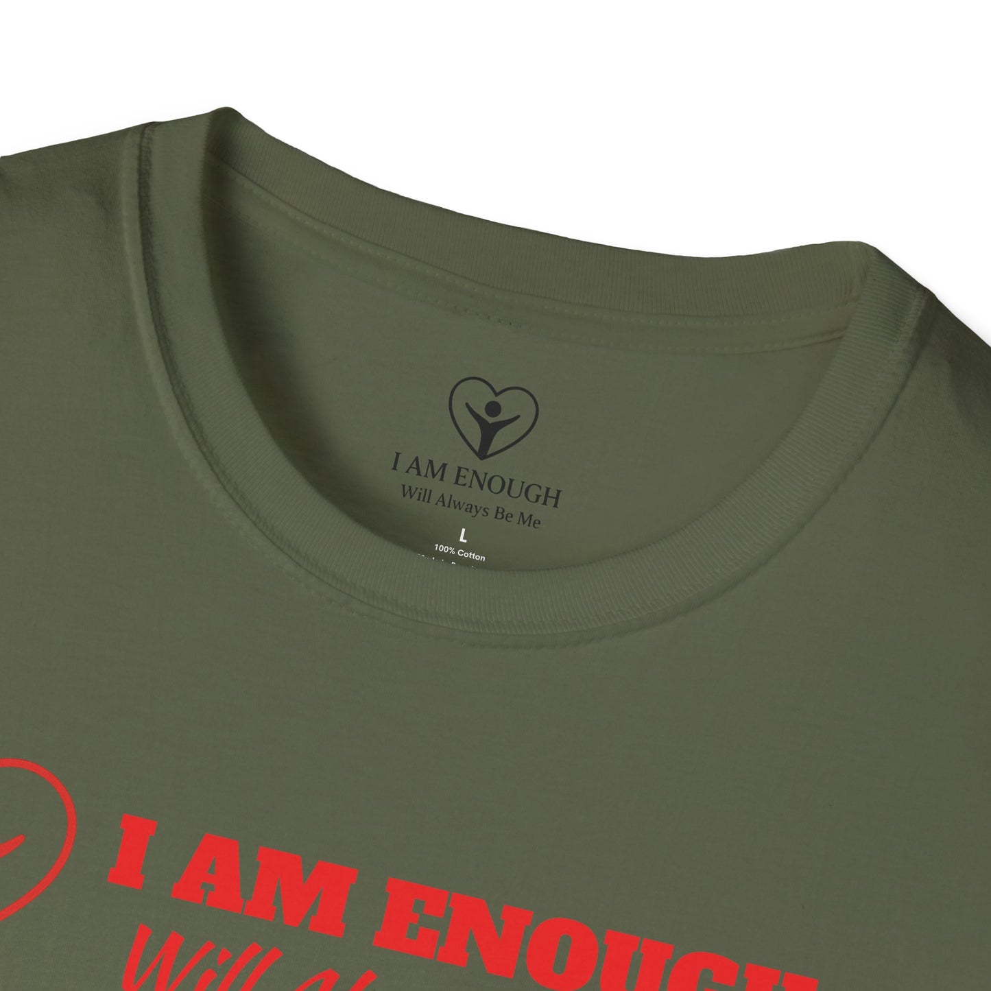 'I Am Enough' Brand Logo and Icon Unisex Softstyle T-Shirt