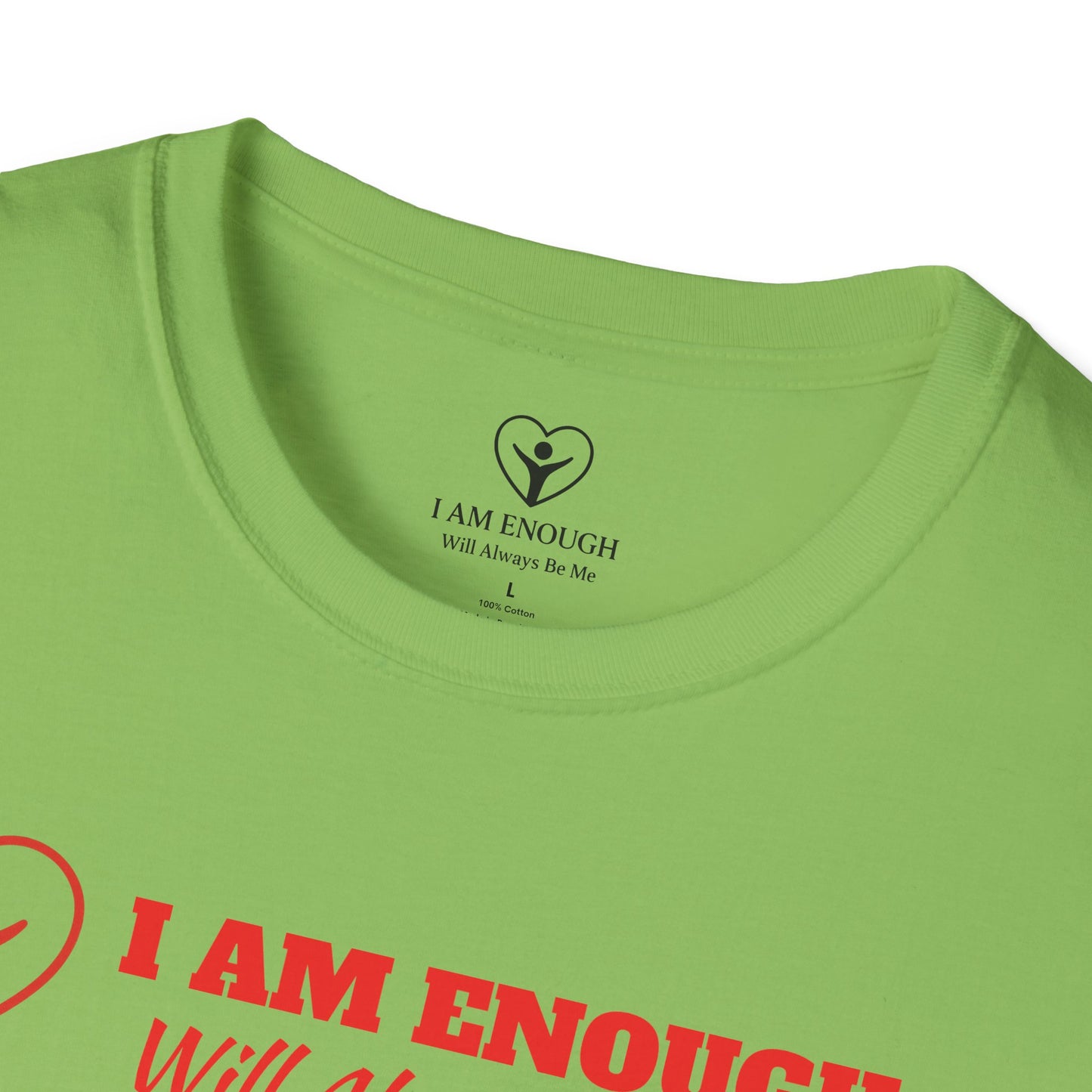 'I Am Enough' Brand Logo and Icon Unisex Softstyle T-Shirt