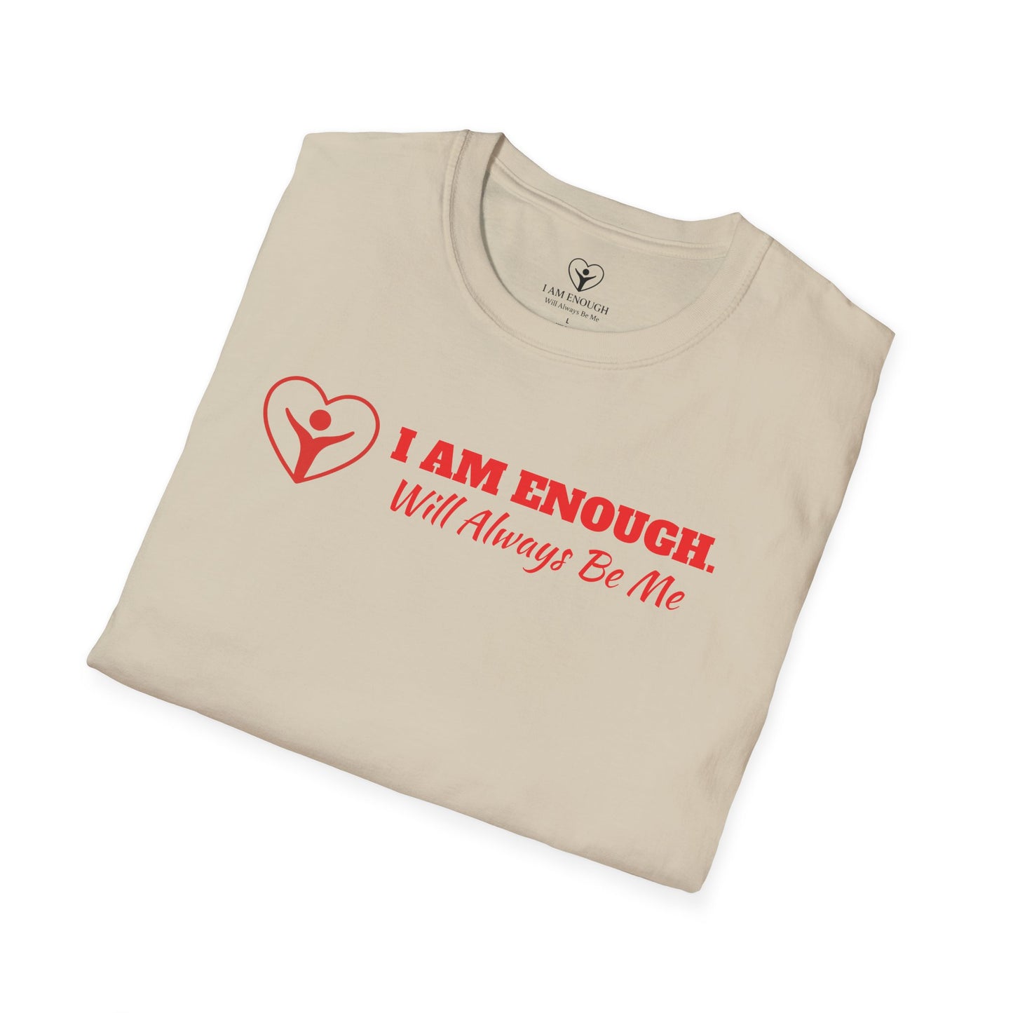 'I Am Enough' Brand Logo and Icon Unisex Softstyle T-Shirt