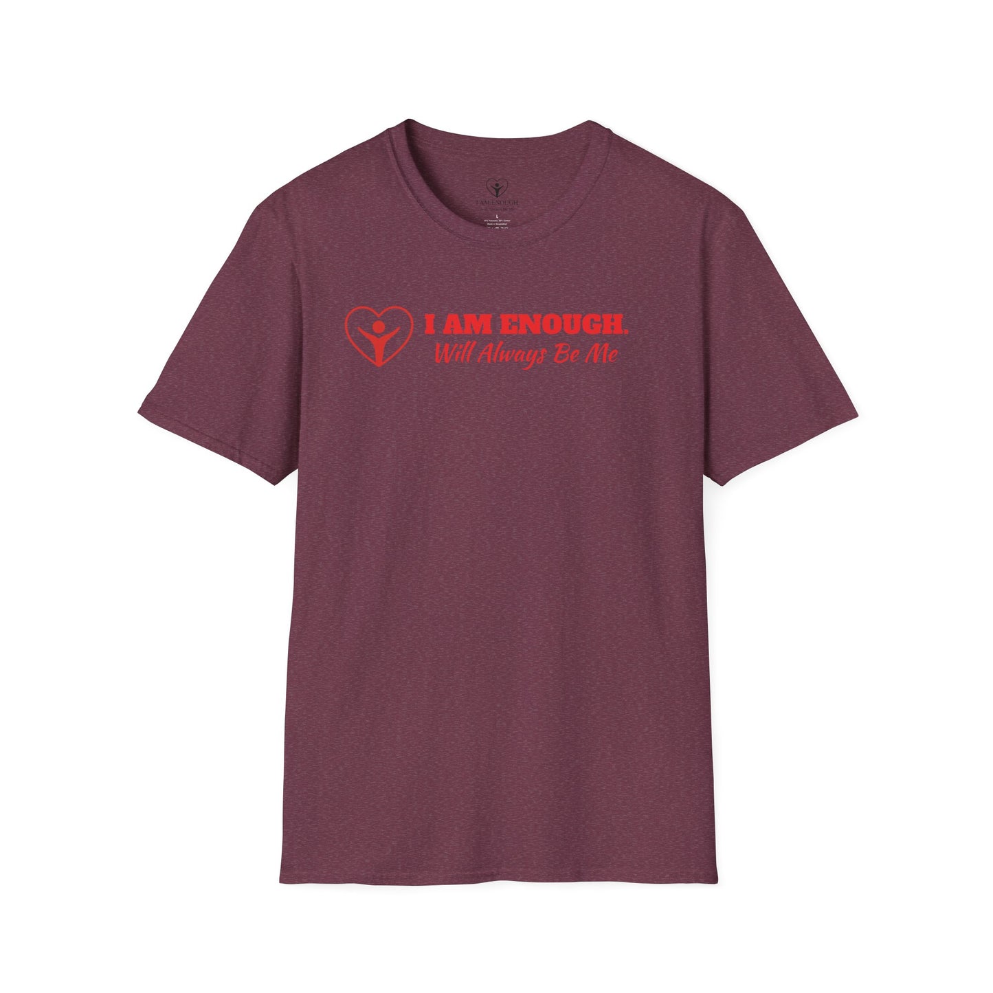 'I Am Enough' Brand Logo and Icon Unisex Softstyle T-Shirt