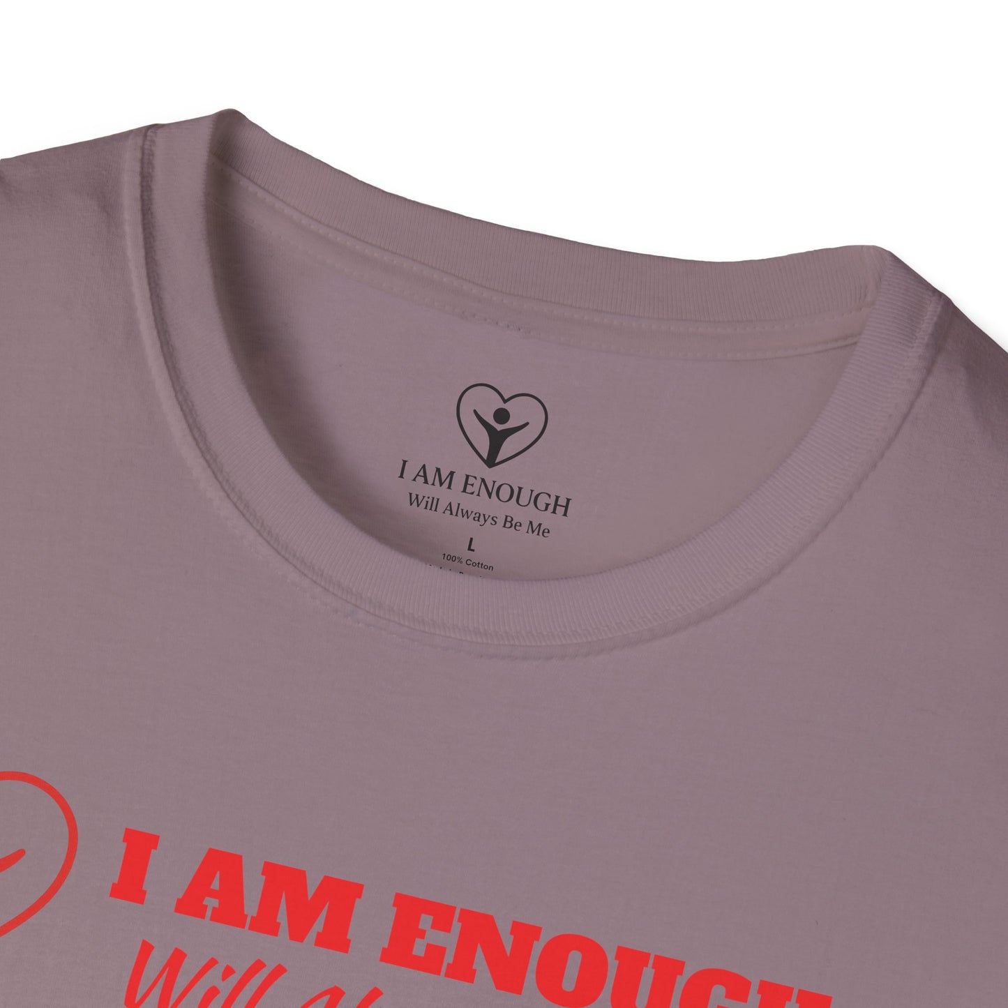 'I Am Enough' Brand Logo and Icon Unisex Softstyle T-Shirt