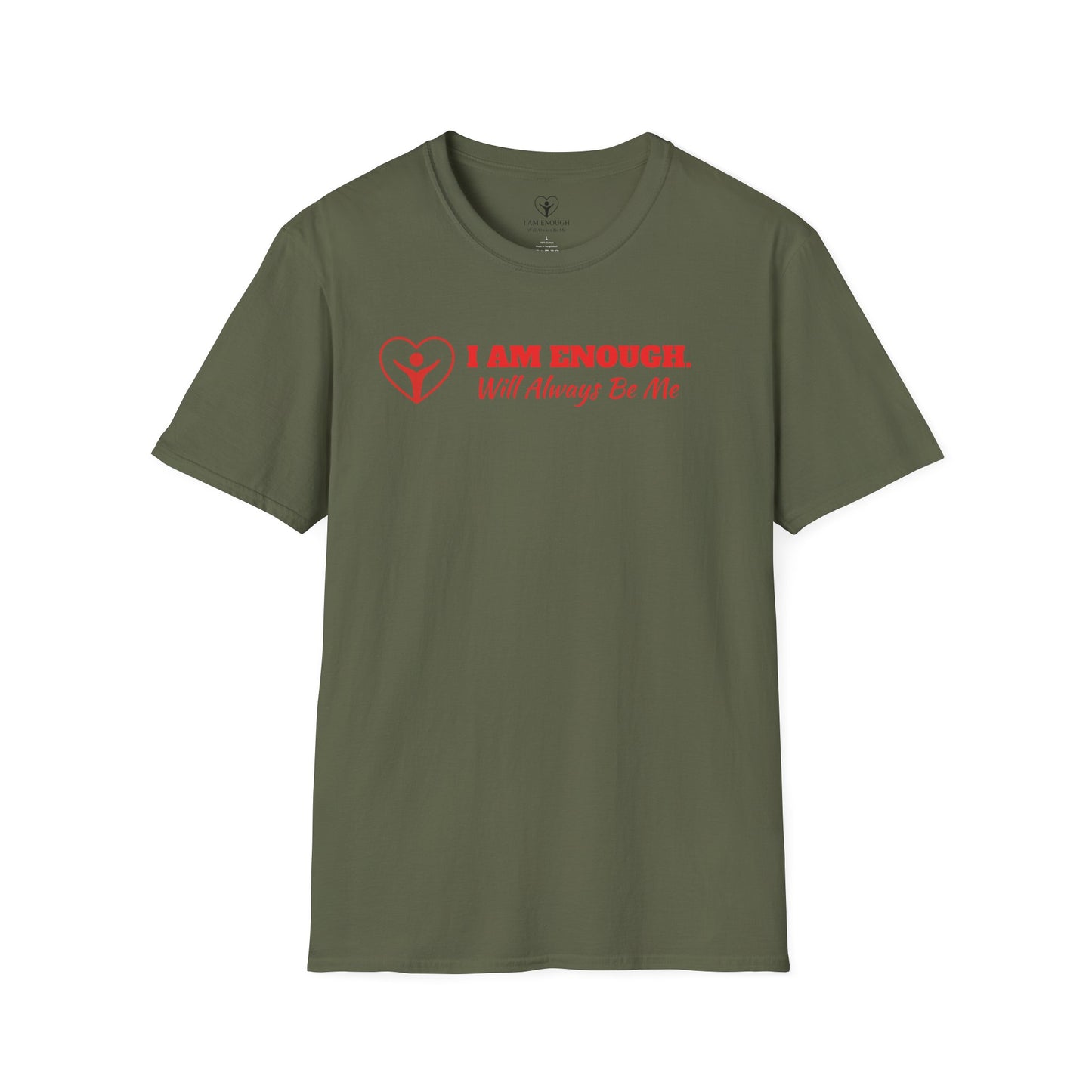 'I Am Enough' Brand Logo and Icon Unisex Softstyle T-Shirt