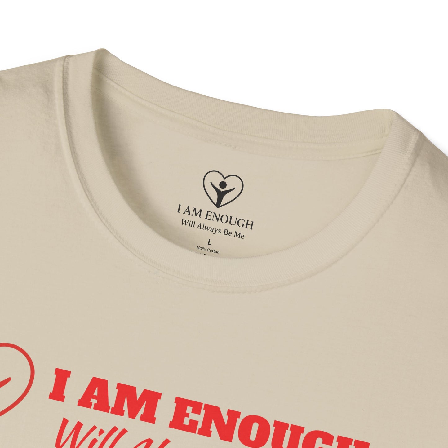 'I Am Enough' Brand Logo and Icon Unisex Softstyle T-Shirt