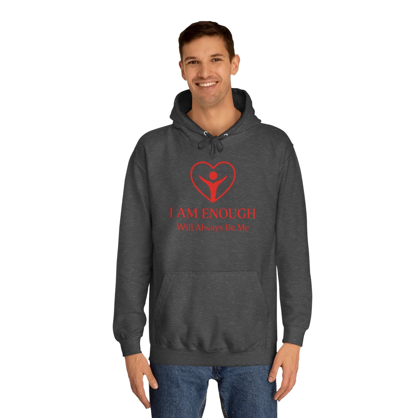 'I Am Enough' Brand Logo and Icon Unisex College Hoodie